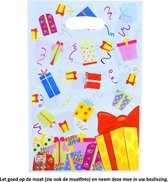10 Uitdeelzakjes Cadeau 16,5 x 25 cm Wit - Cellofaan Plastic Traktatie Kado Zakjes - Snoepzakjes - Koekzakjes - Koekje - Cookie