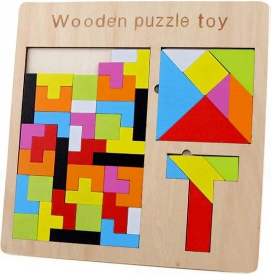 Jouets Montessori Puzzle Enfant 3 4 5 Ans, 3D Jouet for Tetris