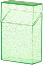 Sigarettenhouder | Opbergbox | Sigarettendoosje | Sigaretten opberg doos | Plastic Kunststof | Groen