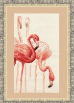 Borduurpakket Flamingo 1 - Golden Fleece Ltd
