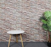 3D muurstickers - Zelfklevende stenen muur behang - decoratief muurbehang - stenen stickerbehang - makkelijk aan te brengen & schoon te maken - waterbestendig & geluidsdempend