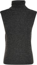 Only Trui Onlparis Life Roll Vest Pullover Kn 15242496 Dark Grey Melange Dames Maat - XL