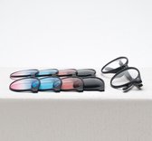 Nivó Clip-On Zonnebril - Twizzy - Zwart Montuur - Gekleurde Glazen - Hippe Zonnebril - UV400 Filter - Gratis Luxe Brillenhoes