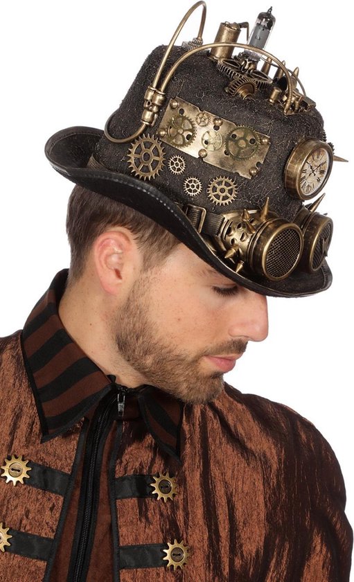 Chapeau steampunk avec or clair | bol