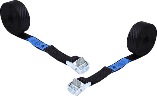 BCF-Products Sjorband - Spanbanden - 5 meter - 2 stuks - Zwart