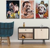 Freddie Mercury - 3 Toiles - 50 x 70 cm