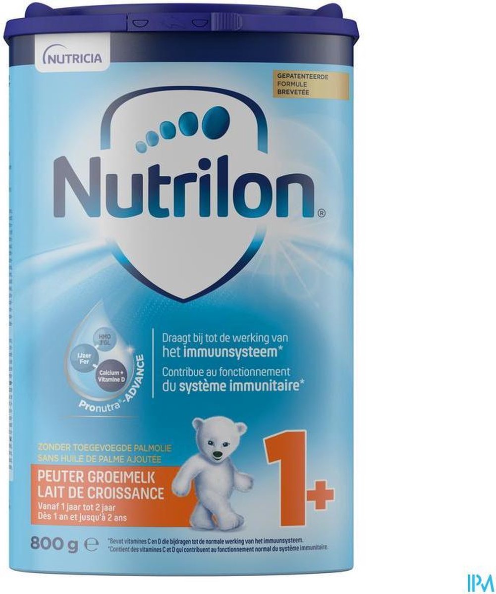 Nutrilon Peuter groeimelk 1+ melkpoeder (vanaf 12 maanden) 800g Nutrilon Peuter groeimelk 1+ melkpoeder (vanaf 12 maanden) 800g
