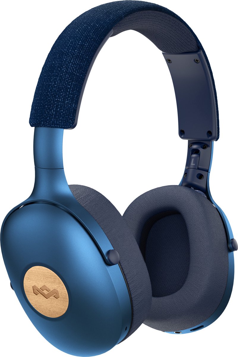 House of Marley Positive Vibration XL Bluetooth Koptelefoon - blauw