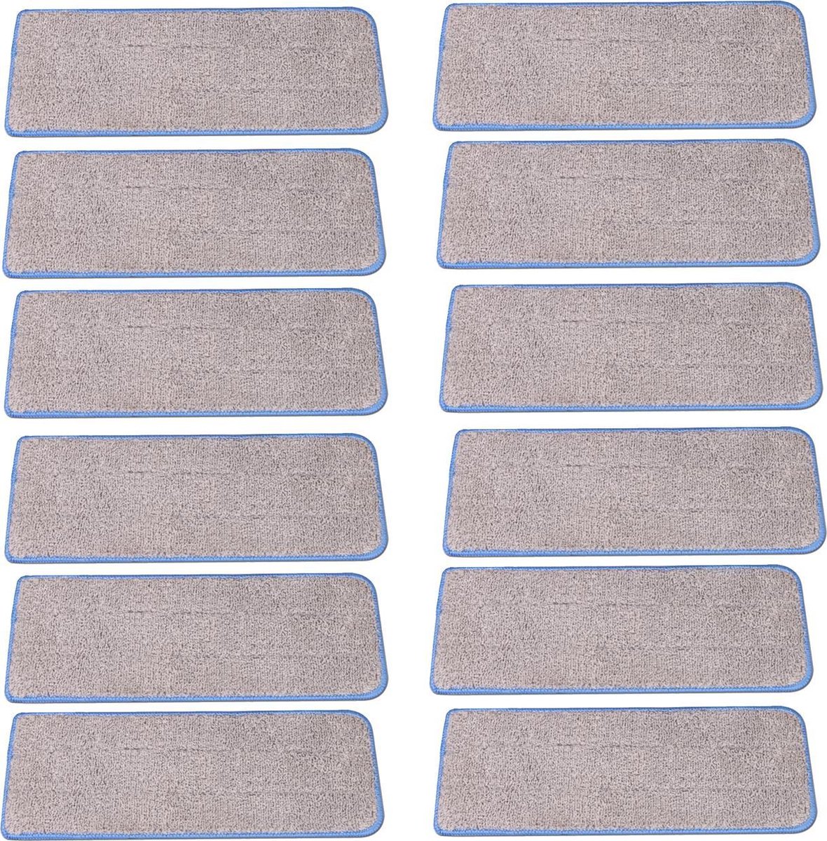Cenocco Set of 12 Washable Microfiber Mop Replacement Pads