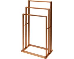 Handdoekrek Bamboe met 3 stangen -  40X24X82CM