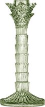 Set van 2 Kandelaars Palmboom Groen 21cm - 16 cm