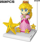 DW4Trading Miniblocks Prinses met rose jurk 2508 stuks nr. 75 compatibel met grote merken
