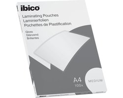 Ibico Basics A4 Lamineerhoezen, Glanzend - 100 micron - 100 Stuks - Glashelder