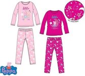 Peppa Pig pyjama Roze Katoen maat 116