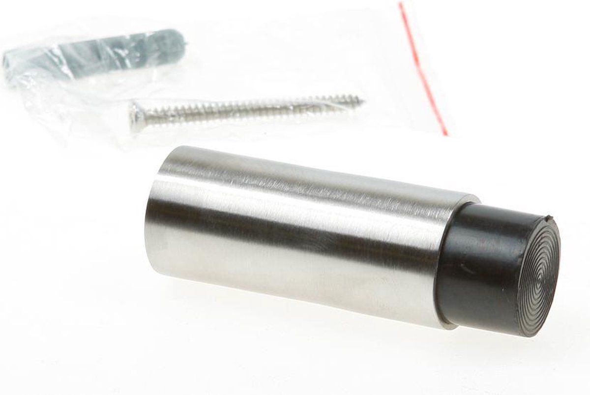 Oxloc deurstopper roestvaststaal wand 25x78mm.