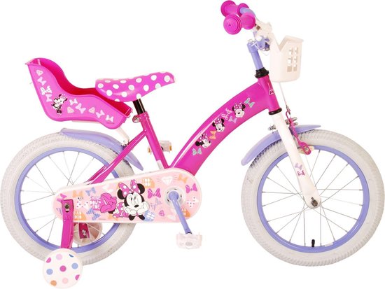Disney Minnie la plus mignonne de tous les temps ! Vélo enfant - Filles - 16  pouces - Rose | bol.com