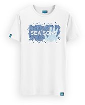 SEA'SONS - Kids T-Shirt unisex - Kleurveranderend - Blauw - Maat 134