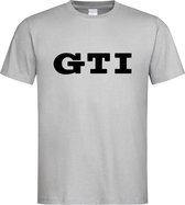 Grijs T shirt met Zwart volkswagen "GTI logo" maat M