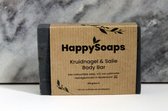 Happy Soaps - Bodybar - Kruidnagel & Salie - Plasticvrij - 100 gram