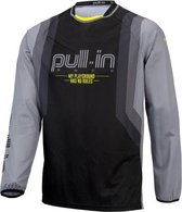 PULL-IN CHALLENGER MASTER ADULT JERSEY GREY V1 | GRIJS / ZWART / FLUO GEEL | MAAT L