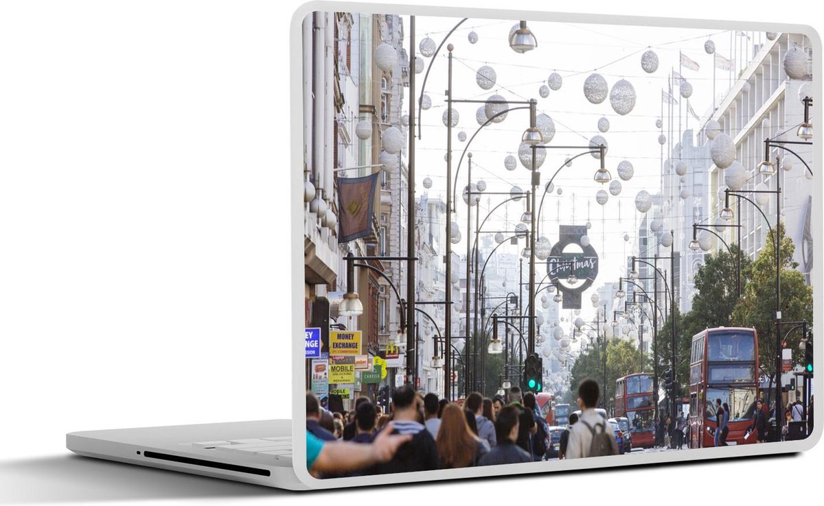 Afbeelding van product SleevesAndCases  Laptop sticker - 15.6 inch - Drukke straat in Oxford