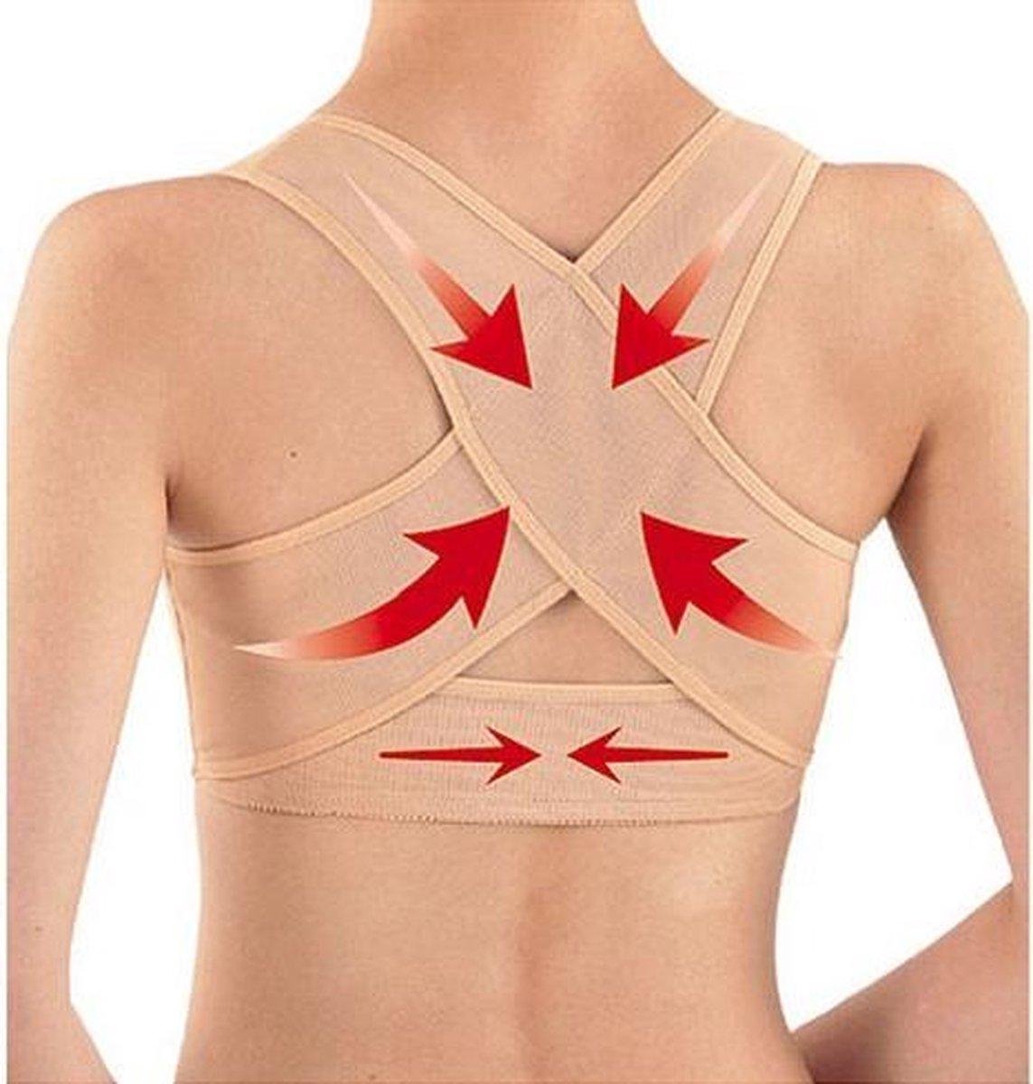Dames Rugband - Rugbrace - maat S - beige