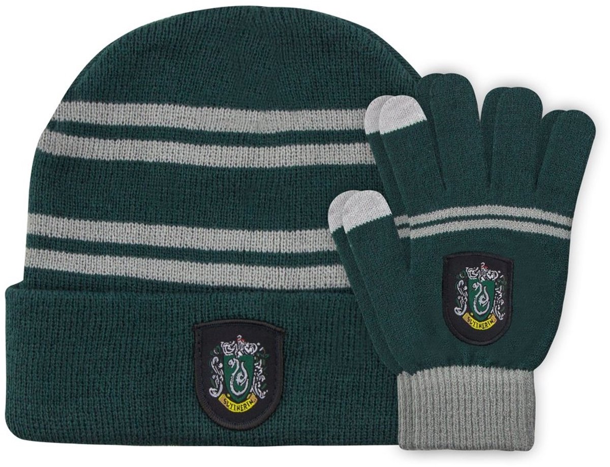 Cinereplicas Harry Potter - Slytherin Muts & Handschoenen Set Kinderen - Groen