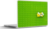 Laptop sticker - 17.3 inch - Ondervloer met bloemen - 40x30cm - Laptopstickers - Laptop skin - Cover