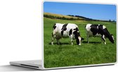 Sticker pour ordinateur portable - 15,6 pouces - Vache - Animaux - Herbe