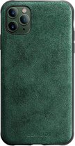 iPhone 11 Pro Max - Alcantara Back Cover - Midnight Green