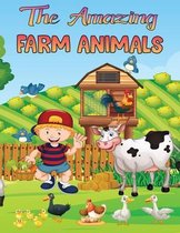 The Amazing Farm Animals Coloring Book for Kids: Coloring Book For Kids Ages 4-8