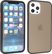 iPhone 12 Pro Max Hoesje Hard Case Backcover Telefoonhoesje Zwart