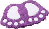 WiseGoods Luxe Badmat Anti Slip - Voetjes - Badmatje - Toiletmat - Ultra Absorberend - Douche - Douchemat - 40x57CM - Paars