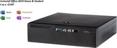 Mini PC - Intel J3160 Quad Core - Geluidloos - 16GB RAM - 256GB SSD - met Windows 10 Pro - incl. Office 2019 Home & Student t.w.v. €149! (Word, Excel, PowerPoint, OneNote)