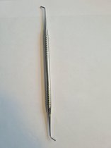 Belux Surgical / Tandarts Haak Tweezijdig Dentist hook Voor Het Vormen van Vullingen - 17cm RVS