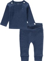 Noppies SET(2delig) Broekje NAURA en Shirt NATAL Navy - Maat 62