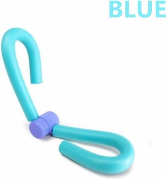 Fitness & Massage Set - De ultieme combinatie voor verbetering van lichaamsvorm en ontspanning - 1x Multifunctionele fitness en afslank klem & 1x Massage handvat met Rollers - Blauw