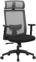 Segenn's Luxe3 bureaustoel -  bureaustoel met netbekleding - ergonomische computerstoel - 360 ° draaistoel - verstelbare lendensteun - met hoofdsteun - vergrendelbare hellingshoek