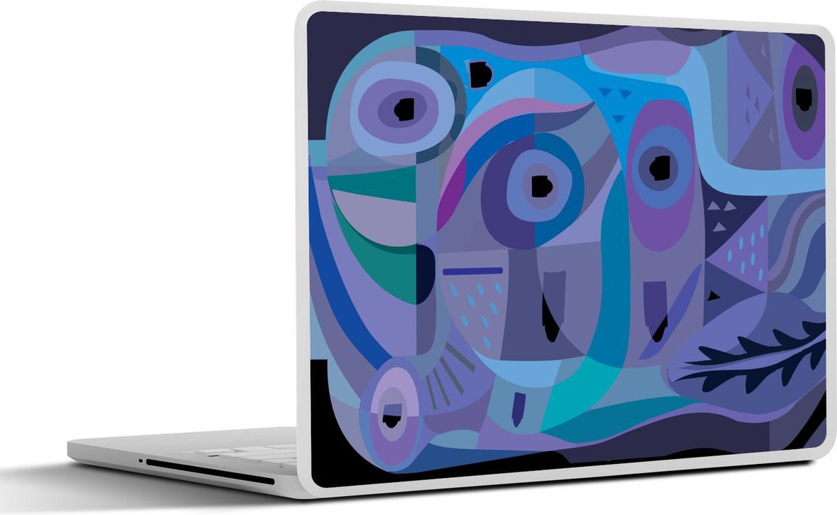 Afbeelding van product SleevesAndCases  Laptop sticker - 12.3 inch - Abstracte kunst met een varen
