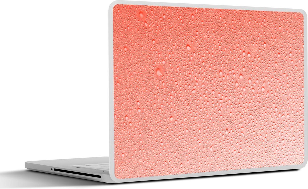 Afbeelding van product SleevesAndCases  Laptop sticker - 12.3 inch - Condens op zalmroze achtergrond