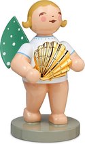 NIEUW ! Gold Edition -2021- -Engel met gouden schelp met grijze sokkel nr 14