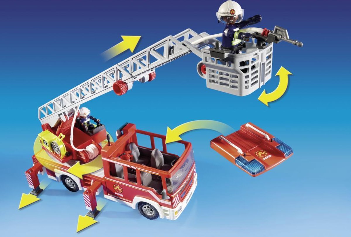 PLAYMOBIL City Action Brandweer ladderwagen - 9463 — afbeelding 14