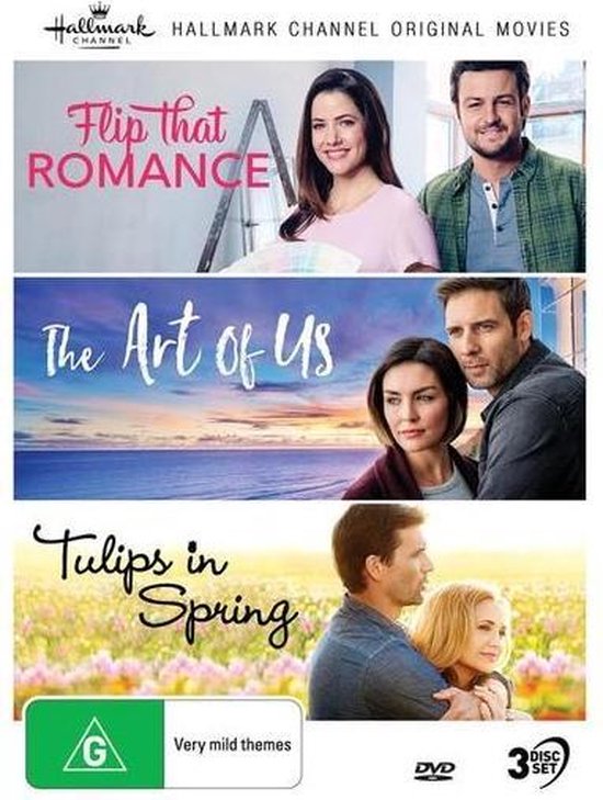 Hallmark Collection 8 Channel Original Movies (Flip That Romance / The Art of Us / Tulips in Spring)