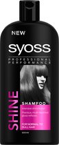 Syoss - 2 x Shampoo Shine 500 ml + 2 x Conditioner Shine 500 ml - Voor Normaal tot Dof Haar - Voordeelverpakking