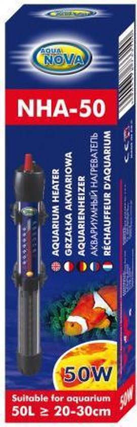 Aqua Nova - Aquarium verwarmingselement - Heater - 50 Watt - Tot 50 liter - Aqua Producten