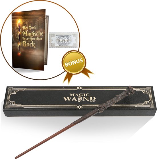 GPRODOTTI Baguette magique de Severus Piton Snape de collection avec carte et carte pour le train 9 3/4 Gadget Harry Potter 