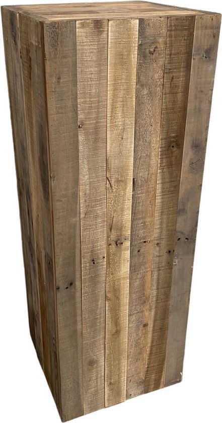 zuil/sokkel/pilaar van gerecycled hout 34x34x100cm | bol.com