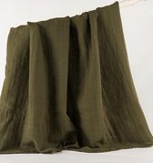 Louka swaddle leger groen - hydrofiel doek XL - 120x110 cm - katoen