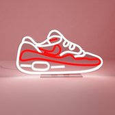 Nike - sneakerlamp - Airmax -Ledlamp / Tafellamp /Sneaker/ Airmax / Led/ Neon / Rood/Wit