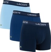 Lacoste Boxershorts Heren Microfiber Blauw 3-Pack - Maat  XL